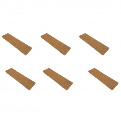 Lot de 6 Tapis en coco pour Mini-serre de culture Nature 6020243 H1,1 x 45 x 12 cm