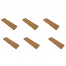Lot de 6 Tapis en coco pour Mini-serre de culture Nature 6020243 H1,1 x 45 x 12 cm