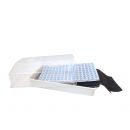 Mini-serre de culture Nature terrine plateau 144 alv&eacute;oles tapis capillaire couvercle ventil&eacute; H22 x 55 x 31 cm