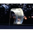 Lame d'eau Mamba Ubbink ht 54 x L 30 cm acryl transparent a poser au sol barre de 21 led