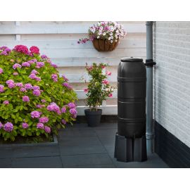 Kit récupérateur colonne murale 100 litres Nature Ubbink  avec robinet avec pied et collecteur d'eau