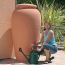 R&eacute;cup&eacute;rateur d'eau amphore terracota graf 300 litres collecteur filtrant, robinet, bac &agrave; plantes