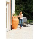 R&eacute;cup&eacute;rateur d'eau Amphore murale Antik Graf poly&eacute;thyl&egrave;ne Terracotta 260 litres collecteur filtrant et robinet