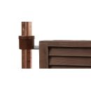 R&eacute;cup&eacute;rateur d'eau Woody 350 litres Graf bois fonc&eacute; collecteur filtrant et robinet