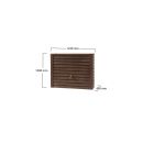R&eacute;cup&eacute;rateur d'eau Woody 350 litres Graf bois fonc&eacute; collecteur filtrant et robinet