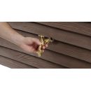 R&eacute;cup&eacute;rateur d'eau Woody 350 litres Graf bois fonc&eacute; collecteur filtrant et robinet