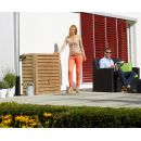 R&eacute;cup&eacute;rateur d'eau Woody 350 litres Graf bois clair collecteur filtrant et robinet