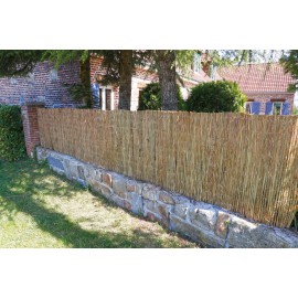 Canisse de roseaux des marais herbes grasses assemblées en fagots occultant 4/5 1 x 3 m