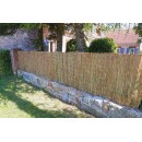 Canisse de roseaux des marais herbes grasses assembl&eacute;es en fagots occultant 4/5 1 x 3 m