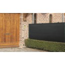Brise-vue PE Nature anti-UV bandeau de fixation haut & bas noir 180 g/m&sup2; occultant 3/5 1,5 x 10 m