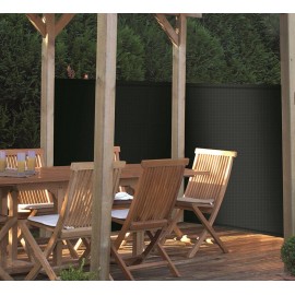 Brise-vue PE Nature anti-UV bandeau de fixation haut & bas noir 180 g/m² occultant 3/5 1,5 x 25 m