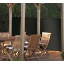 Brise-vue PE Nature anti-UV bandeau de fixation haut & bas noir 180 g/m&sup2; occultant 3/5 1,5 x 10 m