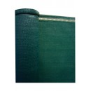 Brise-vue HDPE anti-UV boutonni&egrave;re de fixation haut et bas vert 200 g/m&sup2; occultant 4/5 1 x 10 m