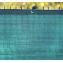 Brise-vue HDPE anti-UV &oelig;illets alu tous les 50 cm sur pourtour vert 230 g/m&sup2; occultant 4/5 1 x 2 m