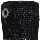 Brise-vue HDPE anti-UV &oelig;illets alu tous les 50 cm sur pourtour anthracite 230 g/m&sup2; occultant 4/5 1 x 2 m