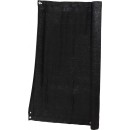 Brise-vue HDPE anti-UV &oelig;illets alu tous les 50 cm sur pourtour anthracite 230 g/m&sup2; occultant 4/5 1 x 2 m