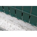 Kit lamelles brise-vue pour panneau cl&ocirc;ture rigide en PVC imputrescible anti-UV vert occultant 4/5 1,025 x 2,50 m