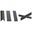 Kit lamelles brise-vue pour panneau cl&ocirc;ture rigide en PVC imputrescible anti-UV vert occultant 4/5 1,025 x 2,50 m