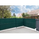 Kit lamelles brise-vue pour panneau cl&ocirc;ture rigide en PVC imputrescible anti-UV vert occultant 4/5 1,025 x 2,50 m