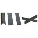 Kit lamelles brise-vue pour panneau cl&ocirc;ture rigide en PVC imputrescible anti-UV vert occultant 4/5 1,925 x 2,50 m