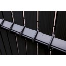 Kit lamelles brise-vue pour panneau cl&ocirc;ture rigide en PVC imputrescible anti-UV noir occultant 4/5 1,025 x 2,50 m
