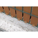 Kit lamelles brise-vue pour panneau cl&ocirc;ture rigide en PVC imputrescible anti-UV imitation bois occultant 4/5 1,025 x 2,50 m
