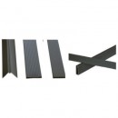 Kit lamelles brise-vue pour panneau cl&ocirc;ture rigide en PVC imputrescible anti-UV imitation bois occultant 4/5 1,025 x 2,50 m