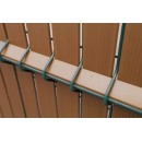 Kit lamelles brise-vue pour panneau cl&ocirc;ture rigide en PVC imputrescible anti-UV imitation bois occultant 4/5 1,025 x 2,50 m