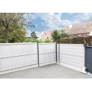 Kit lamelles brise-vue pour panneau cl&ocirc;ture rigide en PVC imputrescible anti-UV blanc occultant 4/5 1,025 x 2,50 m