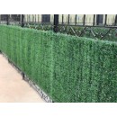 Haie artificielle Nature 2 brins verts 110 mm 1 brin marron 95 mm occultant 4/5 dim 1 x 3 m