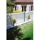 Rouleau occultant PVC Nature pour tout type de grillage lame 48 mm blanc 100 clips inclus occultant 3/5 long 50 m