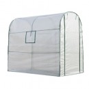 Serre &agrave; tomates avec housse PE arm&eacute; 125 g/m&sup2; structure m&eacute;tallique H200 x L228 x P132 cm 3,01 m&sup2;