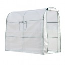 Serre &agrave; tomates avec housse PE arm&eacute; 125 g/m&sup2; structure m&eacute;tallique H200 x L228 x P132 cm 3,01 m&sup2;