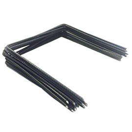 100 Agrafes métalliques Nature pour fixation de films, toiles et géotextiles diam 4 mm H 15 x 20 cm