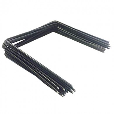 100 Agrafes métalliques Nature pour fixation de films, toiles et géotextiles diam 4 mm H 15 x 20 cm