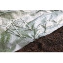 20 Agrafes m&eacute;talliques Nature pour fixation de films, toiles et g&eacute;otextiles diam 4 mm H 20 x 10 cm