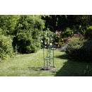 Ob&eacute;lisque M&eacute;tallique de Jardin Nature en acier plastifi&eacute; vert tube diam 13 mm H190 x 40 x 40 cm