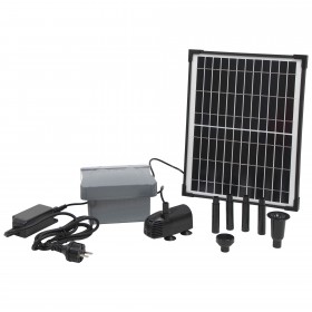 Pompe bassin de jardin : Pompe solaire SolarMax 600 Accu Ubbink avec batterie et controleur hybride
