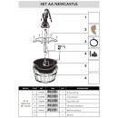 Fontaine de jardin Newcastle Ubbink avec pompe