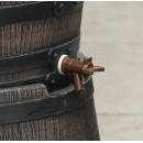 Robinet pour r&eacute;cup&eacute;rateur d'eau rigide forme barrique 6070485 Nature
