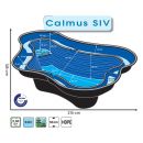 Bassin de jardin Calmus 3 Ubbink 130x165 cm profondeur 50 cm 350 litres 1.47 m&sup2;