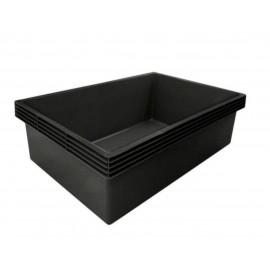 Bassin Victoria Quadro 7 noir contenance 980 litres 118x175 cm profondeur 60 cm 2.06 m²
