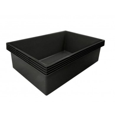 Bassin Victoria Quadro 7 noir contenance 980 litres 118x175 cm profondeur 60 cm 2.06 m²