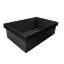 Bassin Victoria Quadro 7 noir contenance 980 litres 118x175 cm profondeur 60 cm 2.06 m&sup2;