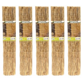 5 rlx de Paillon pour Jardin Nature 2 x 3 m Brise-vue en Roseaux Naturels Pelés Occultation 2/5