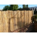 4 Rouleaux de Canisse en Roseaux Fendus Nature 1 x 3 m Occultation 2/5