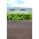 Brise-vue HDPE anti-UV boutonni&egrave;re de fixation haut et bas chocolat 200 g/m&sup2; occultant 4/5 1 x 10 m