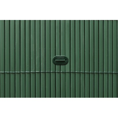 4 rouleaux de Canisse PVC double face 10 mm occultant 3/5 Coloris vert 1 x 3 m