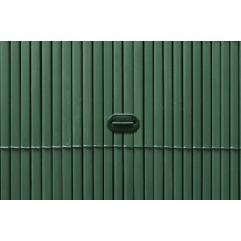 4 rouleaux de Canisse PVC double face 10 mm occultant 3/5 Coloris vert 1.5 x 3 m