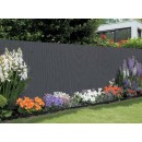 4 rouleaux de Canisse PVC double face 10 mm occultant 3/5 Coloris anthracite 1 x 3 m